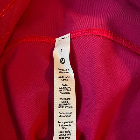 Lululemon fusha/pink, tights - Picture 3 of 5